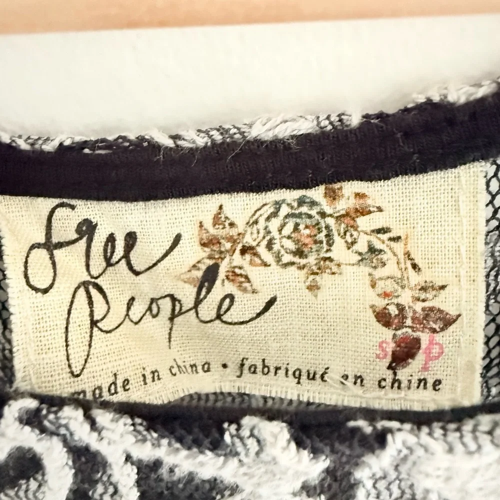 Free People Forever And Ever Floral Lace Mini Slip Dress Small
